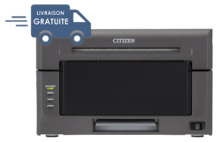 IMPRIMANTE  SUBLIMATION THERMIQUE CITIZEN CX-02 + 1 CARTON 10x15 PP 