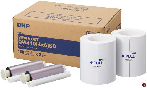PAPIER + RUBAN 10X15 STANDARD - 300 PHOTOS - DNP SD-QW410