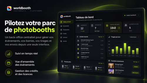Worldbooth – Plateforme de gestion pour photobooths