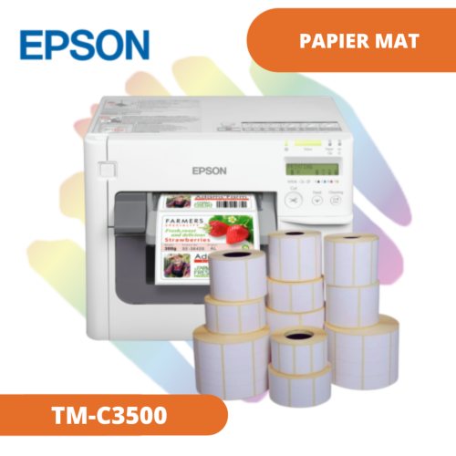 Papier Synthétique MAT pour TM-C3500 et C4000