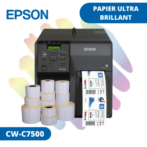 Papier ULTRA BRILLANT pour EPSON CW-C7500