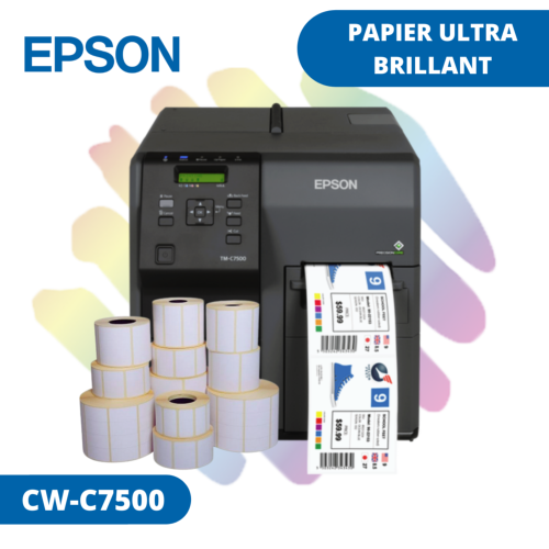 Papier GLOSSY / BRILLANT pour CW-C7500