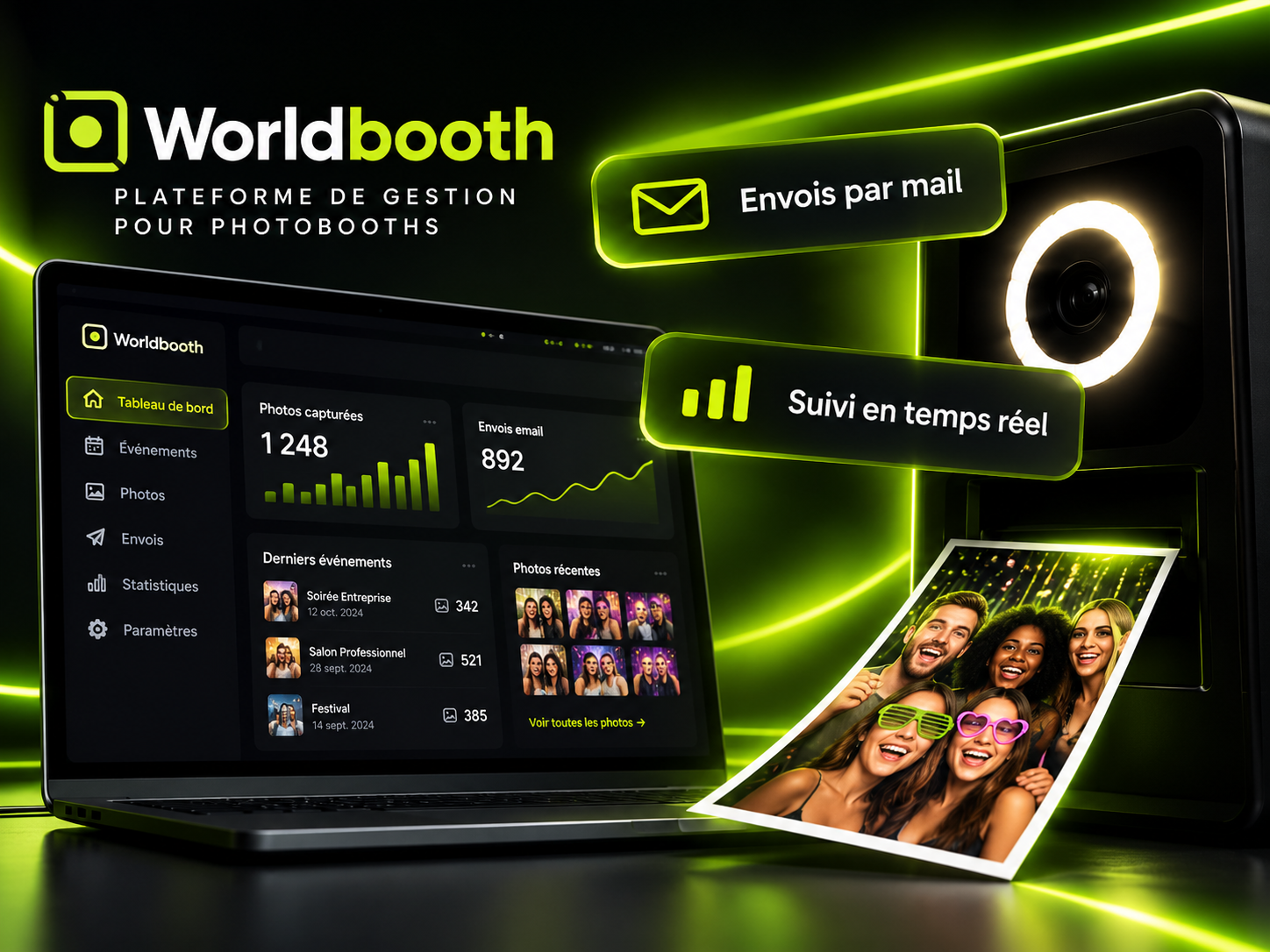 Worldbooth – Plateforme de gestion pour photobooths