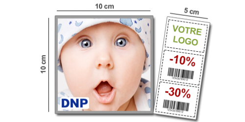 Papier 10x15-10x10 perforé - 800 photos - DNP DS620/SL620 