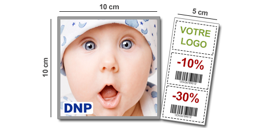 DNP DS620/SL620 - Papier 10x15-10x10 perforé - pour 800 photos