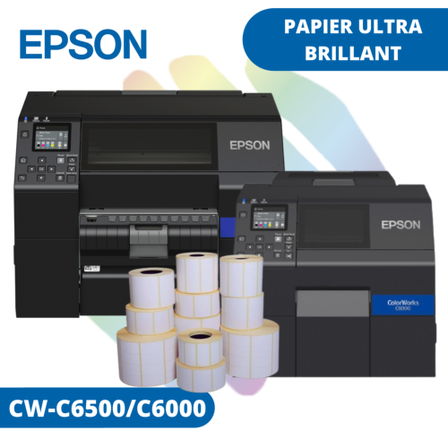 Papier ULTRA BRILLANT pour EPSON CW-C6000 et C6500