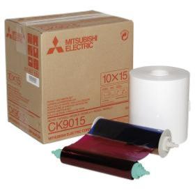 Papier + Ruban format 10x15 cm - 600 Photos - MITSUBISHI CK-9015 