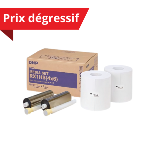 Papier + Ruban 10x15 cm - 1400 photos - DNP DS-RX1 HS SANS MARQUAGE